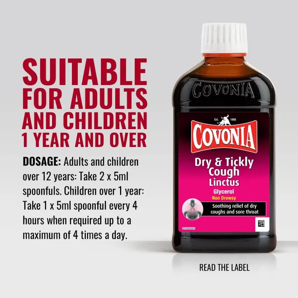 Covonia Dry & Tickly Cough Linctus – 300ml