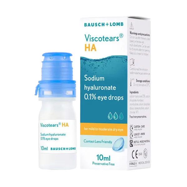 Viscotears Hyaluronic Acid Eye Drops – 10ml