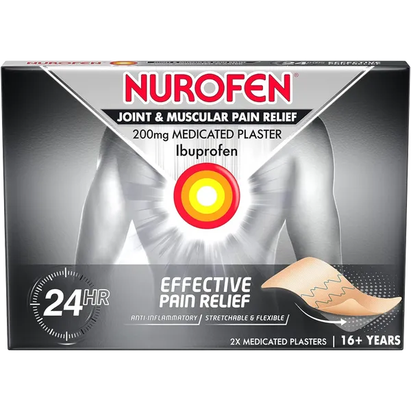 Nurofen Joint & Muscular Pain Relief Medicated Plasters 200mg – 2 Pack