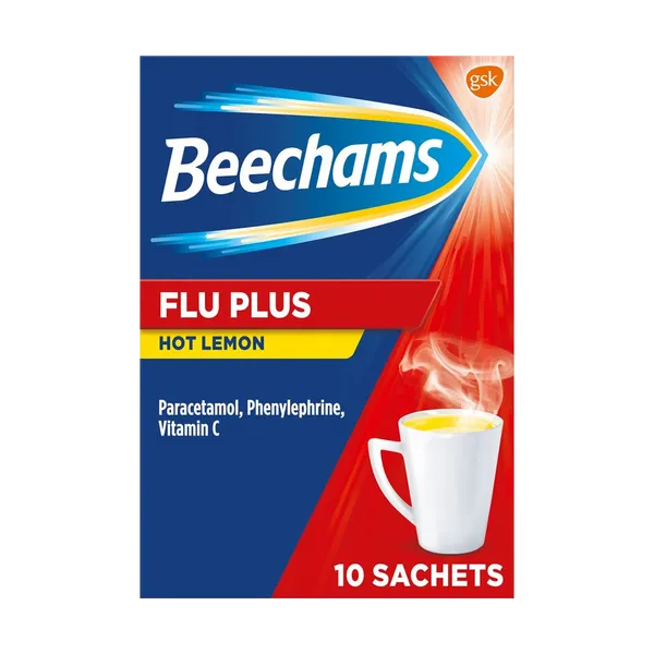 Beechams Flu Plus Hot Lemon – 10 Pack