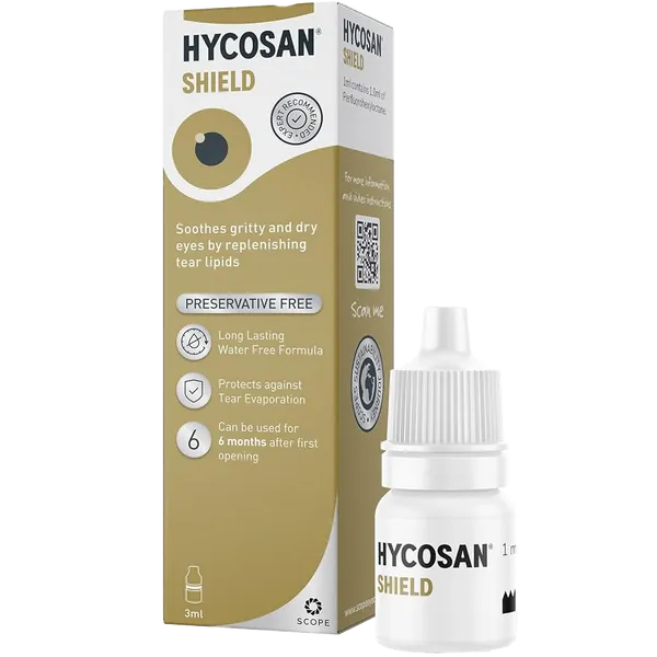 Hycosan Shield Preservative Free Eye Drops – 3ml
