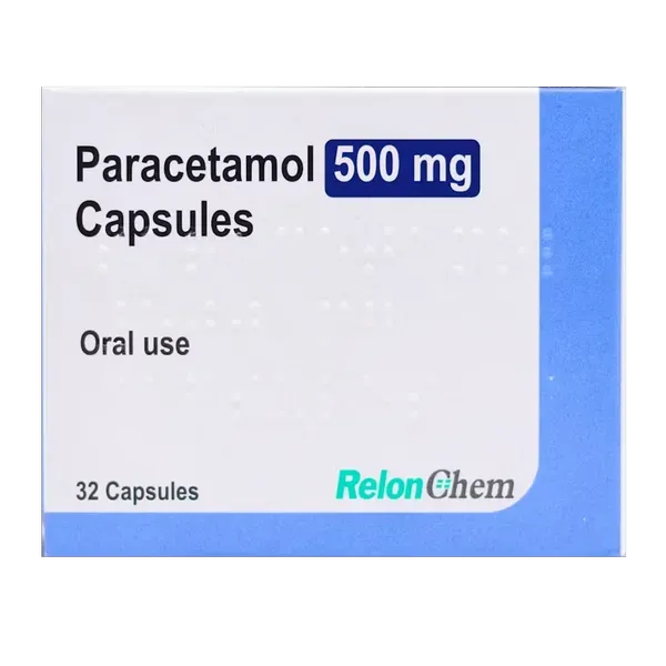 Paracetamol 500mg Capsules – 32 Pack