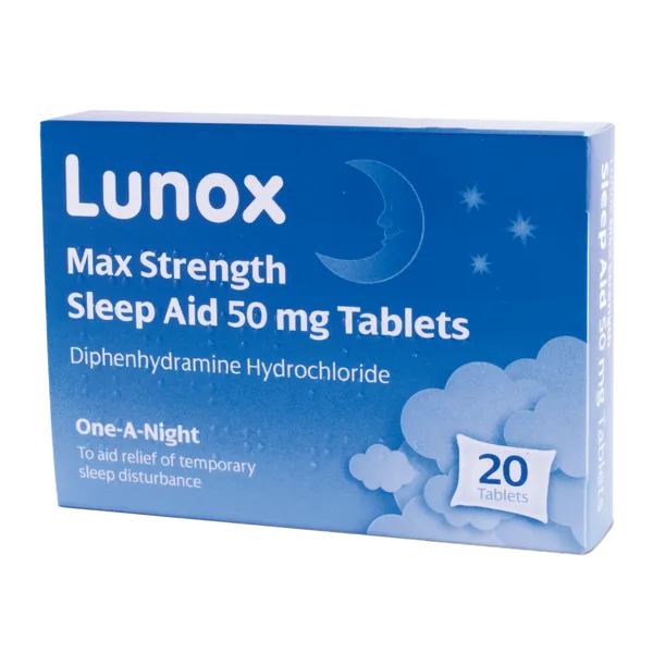 Lunox Max Strength One a Night Sleep Aid Tablets - 20 Pack