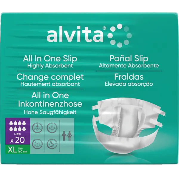 Alvita All‑In‑One Slip Super Medium – 24 Pack