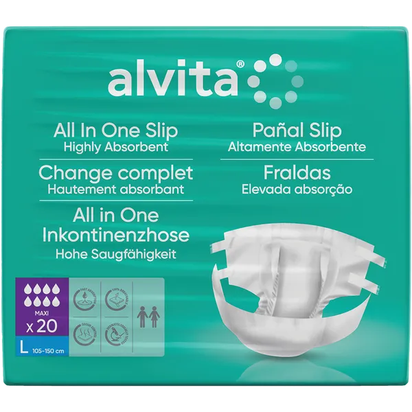Alvita All-In-One Slip Maxi Large – 20 Pack