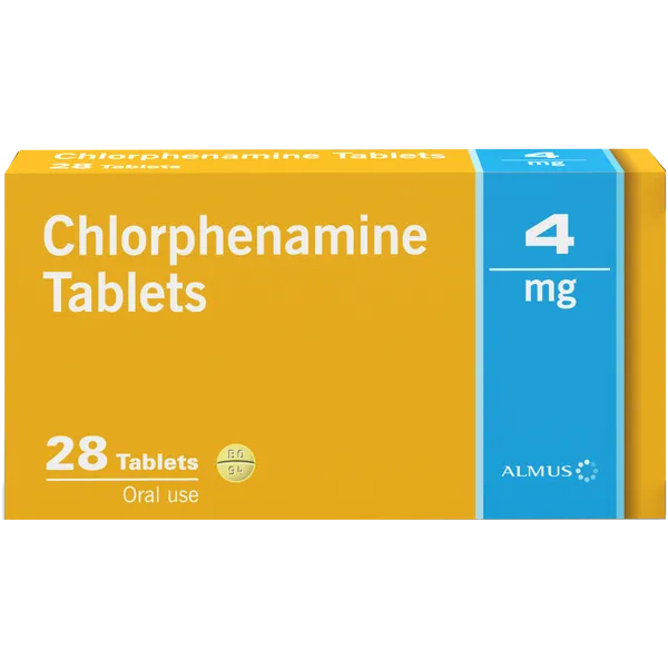 Almus Chlorphenamine Tablets 4 mg – 28 Pack