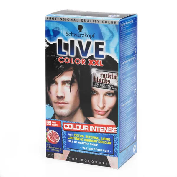 Live Color Xxl Permanent Hair Colourant Deep Black – 99