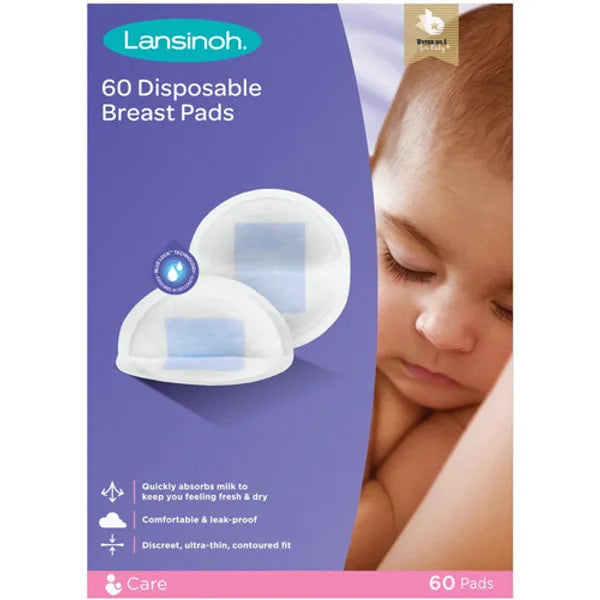 Lansinoh Disposable Nursing Breast Pads – 60 Pack