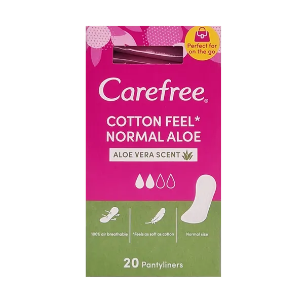 Carefree Panty Liners Breathable Aloe – 20 Pack