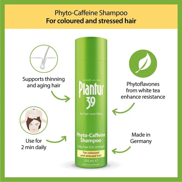 Plantur 39 For Women Shampoo for Colour Treated/Stressed Hair – 250ml
