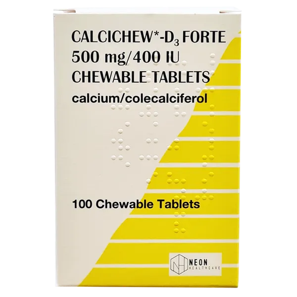 Calcichew D3 Forte Chewable Tablets – 100 Pack