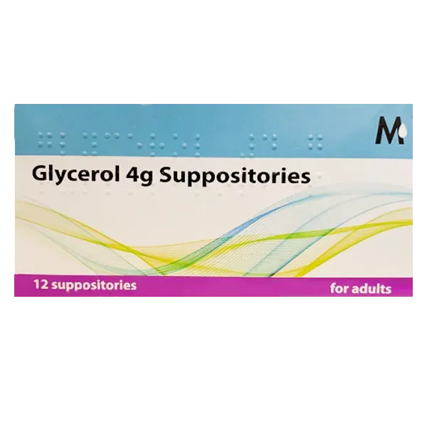 Glycerol 4g Suppositories - 12 Pack