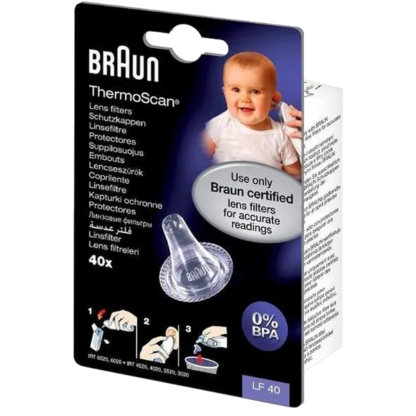 Braun Thermoscan Lens Filters – 40 Pack