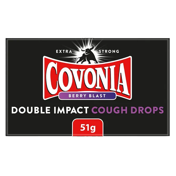 Covonia Double Impact Lozenges Berry Blast – 51g