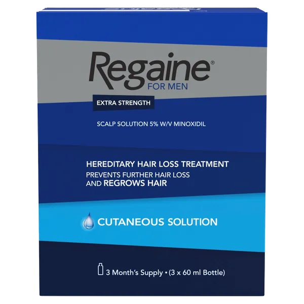 Regaine For Men Extra Strength – 3 x 60ml