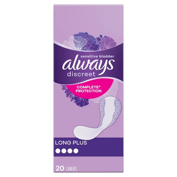 Always Discreet Liners Long Plus – 20 Pack