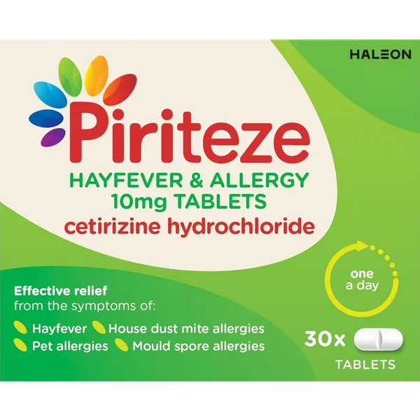 Piriteze Allergy Tablets – 30 Pack