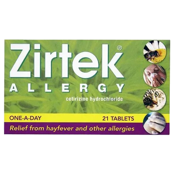 Zirtek Allergy Tablets – 21 Pack