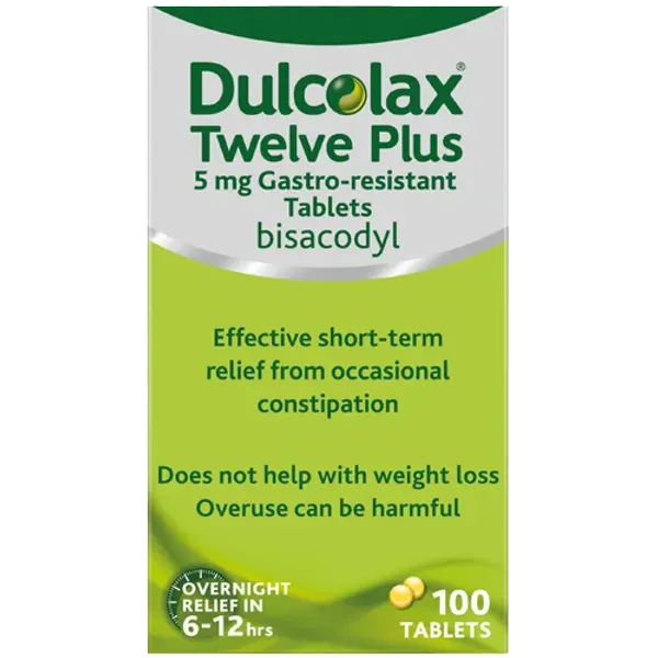 Dulcolax Twelve Plus Laxative Tablets – 100 Pack