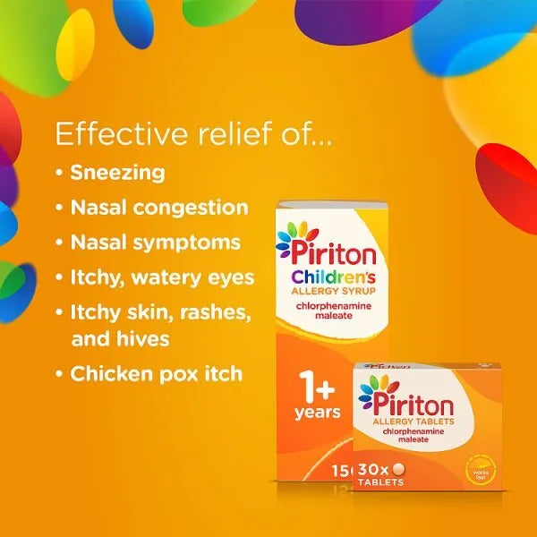 Piriton Allergy Tablets – 60 Pack