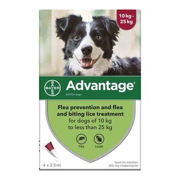 Advantage Spot-On Solution for Dogs – 4 × 2.5 ml