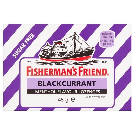 Fisherman's Friend Blackcurrant Lozenges – 25g