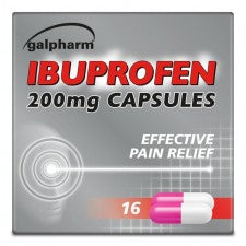 Galpharm Ibuprofen Caplets 200mg - 16 Pack