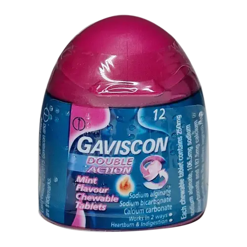 Gaviscon Double Action Tablets Handi Pack – 12 Tablets