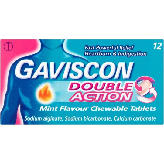 Gaviscon Double Action Mint Flavour Chewable Tablets