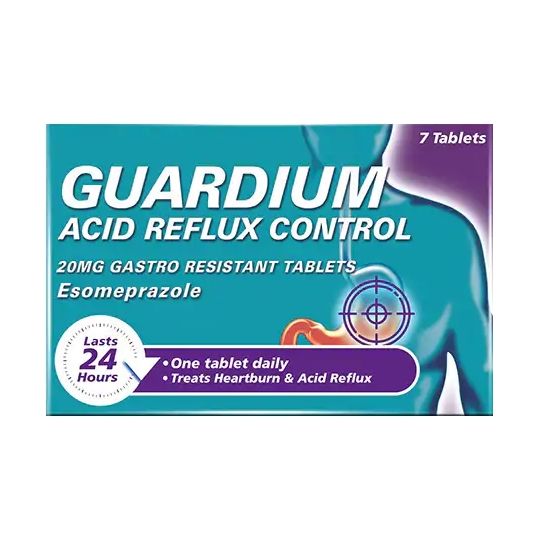 Guardium Acid Reflux Control 20mg Gastro Resistant Tablets
