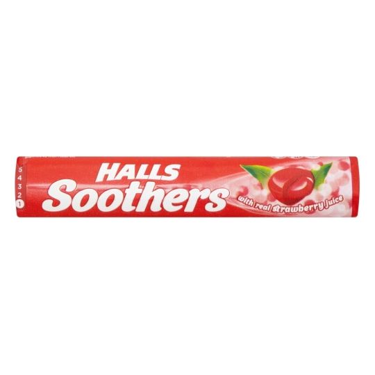 Halls Soothers Strawberry – 20 Pack