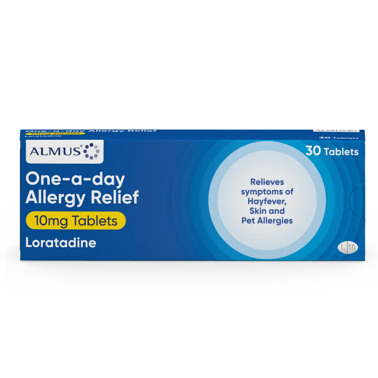 Almus One-A-Day Allergy Relief Loratadine Tablets 10 mg – 30 Pack