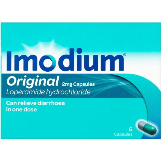 Imodium Original 2mg Capsules - 6 Pack