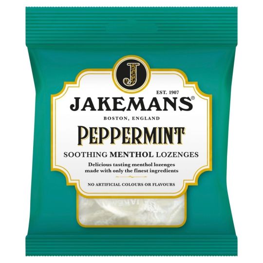 Jakemans Peppermint Menthol Soothing Menthol Sweets – 73g