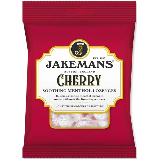 Jakemans Cherry Menthol Soothing Menthol Sweets – 160g