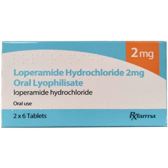 Loperamide Hydrochloride 2mg Orodispersible Tablets - 12 Pack