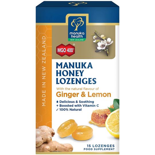 Manuka Honey Lozenges with Ginger and Lemon