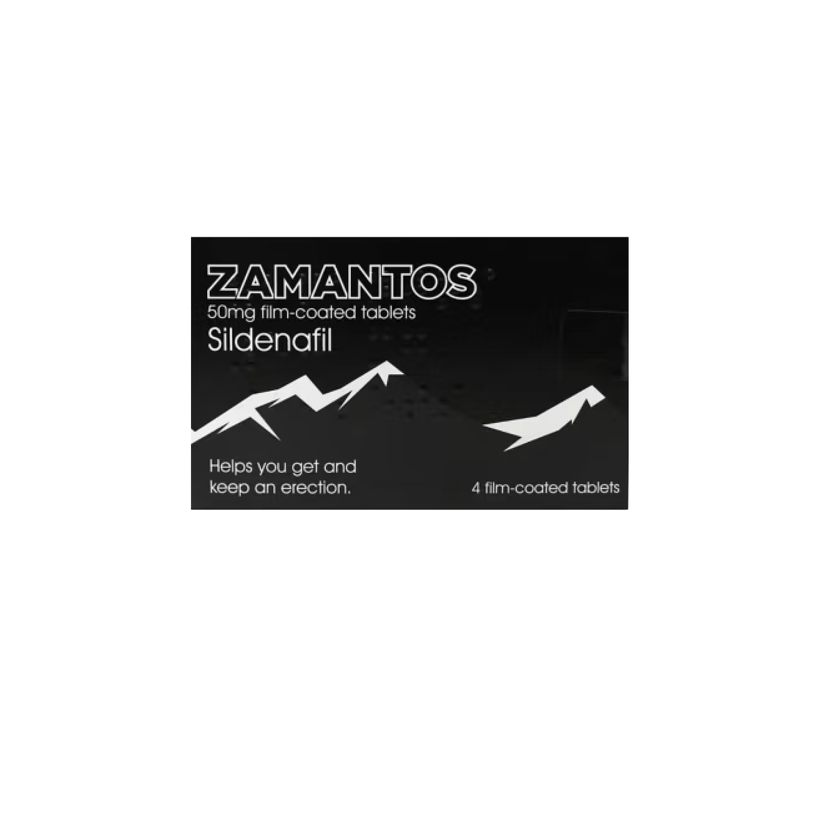 Zamantos FC Tablets 50mg Sildenafil - 4 Pack