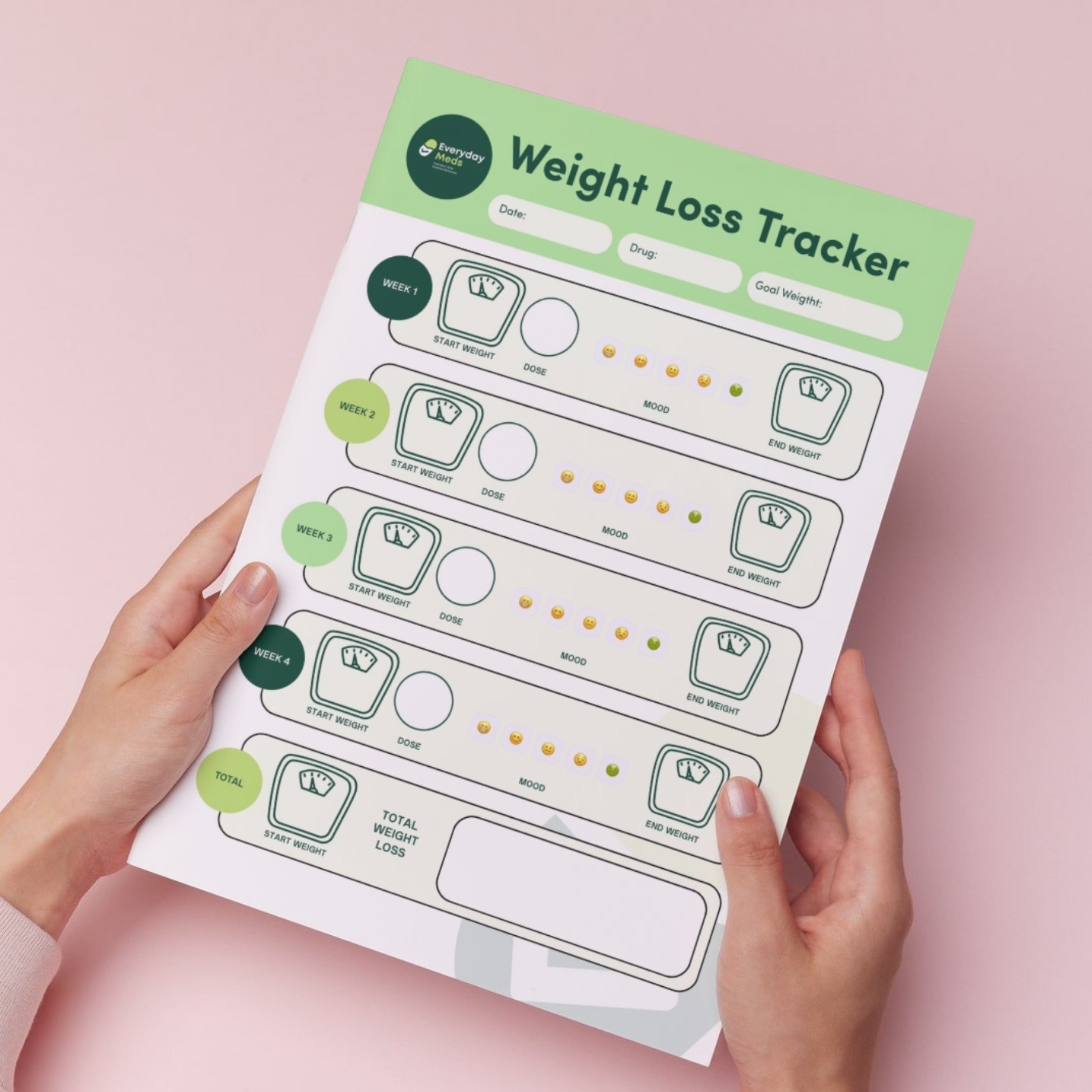 Printable Weight Loss Tracker