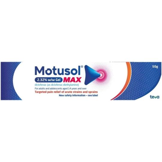 Motusol Max 2.32% w/w Gel - 50g