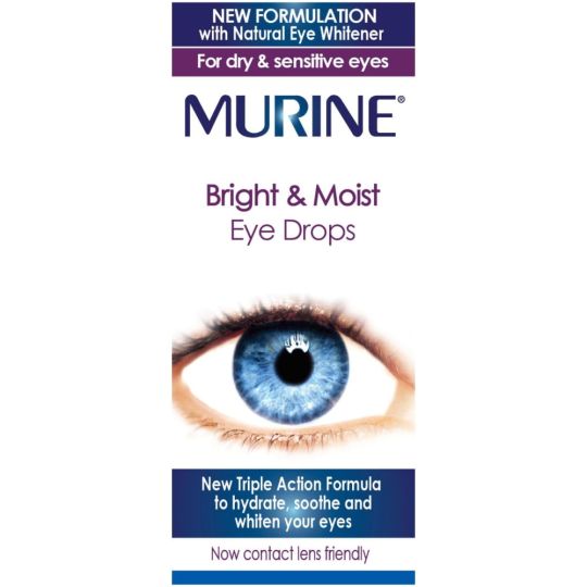 Murine Bright & Moist Eye Drops – 15ml