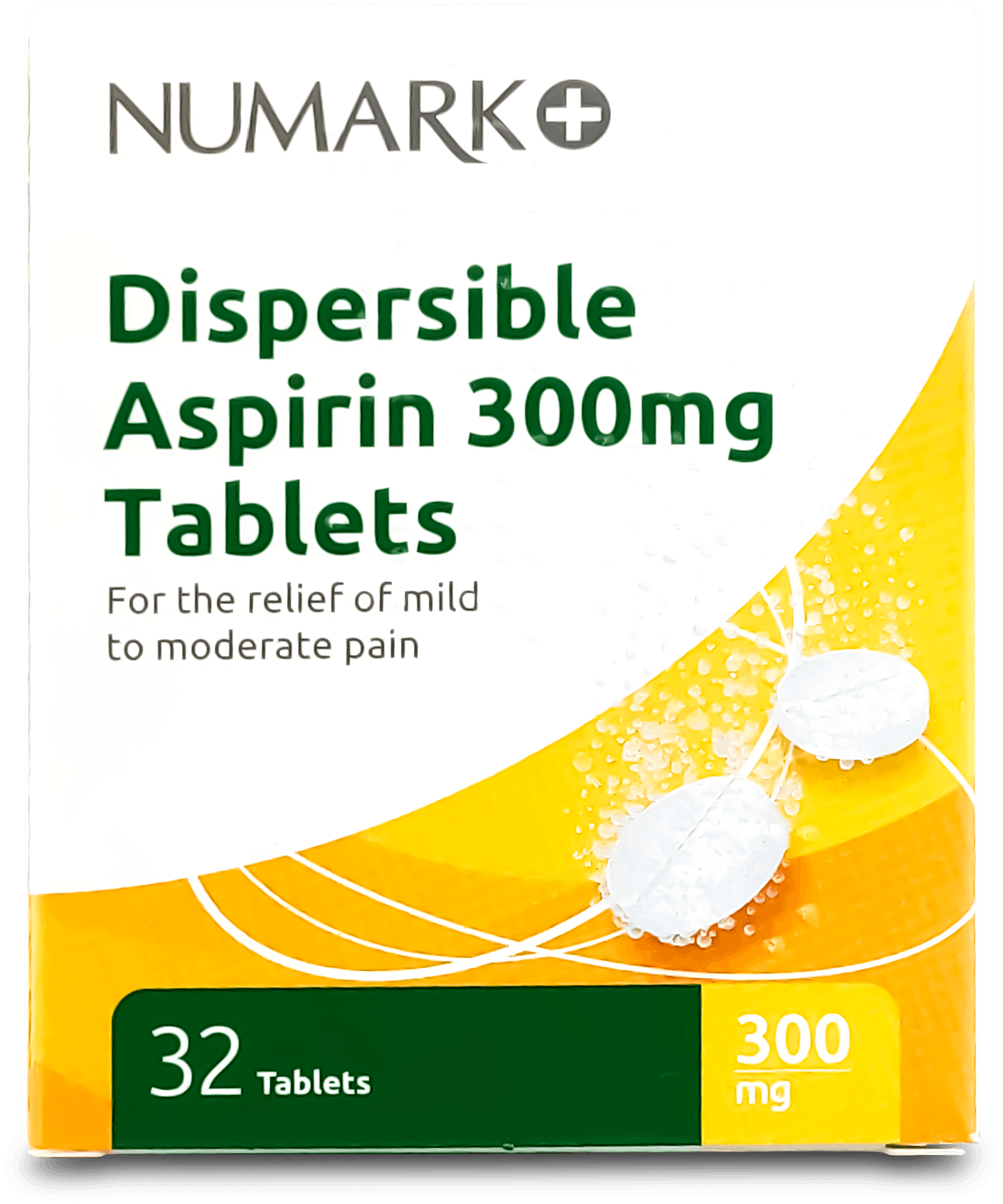 Numark Aspirin Dispersible 300mg - 32 Pack