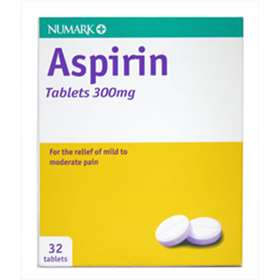 Numark Aspirin Tablets 300 mg – 32 Pack