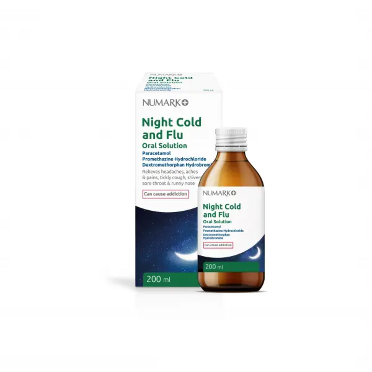 Numark Night Cold & Flu Oral Solution - 200ml
