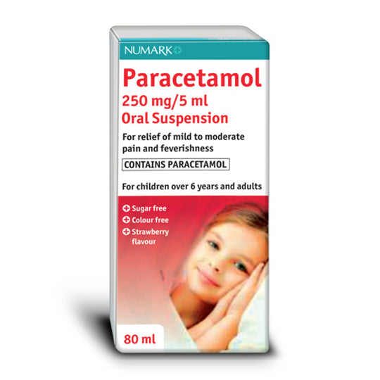 Numark Paracetamol Suspension 6+ 250mg - 80ml