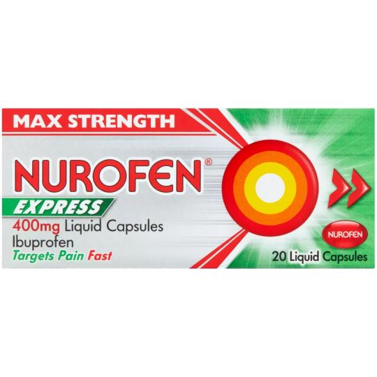 Nurofen Express 400mg Liquid Capsules - 20 Pack