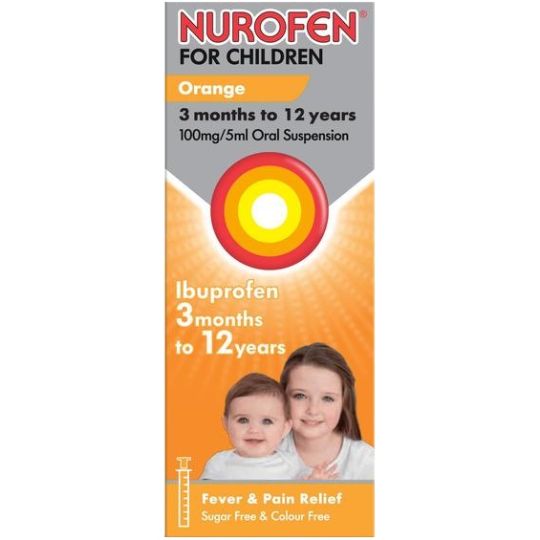 Nurofen For Children Orange Flavour Oral Suspension – 200ml