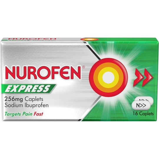 Nurofen Express 256mg Caplets - 16 Pack