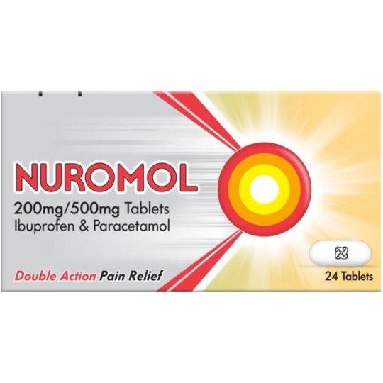 Nuromol 200mg/500mg Tablets - 24 Pack