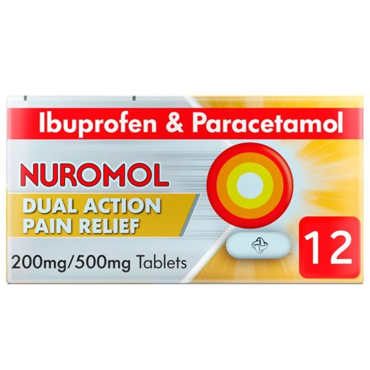 Nuromol 200mg/500mg Tablets - 12 Pack